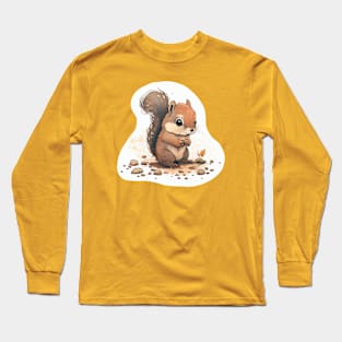 Little Squirrel Long Sleeve T-Shirt